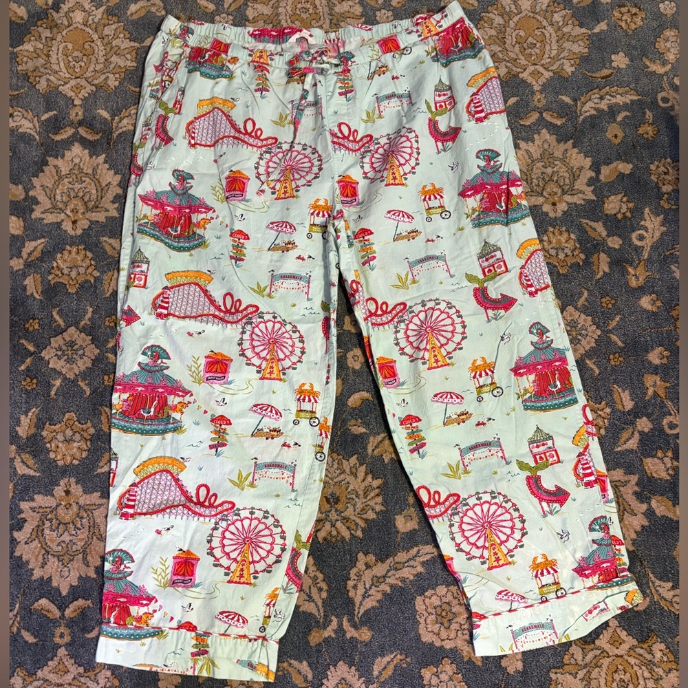 Printfresh Mint Carnival Print Pajama Pants - Picture 1 of 3